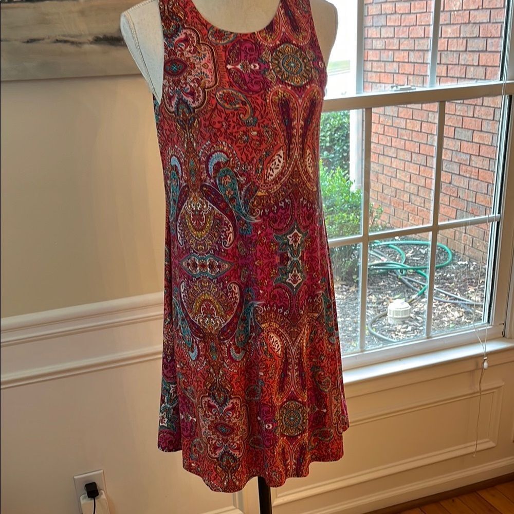 NWT Anne Klein Paisley Print Sleeveless Sundress